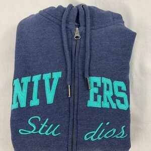 Universal Studios Navy Blue Hoodie Jacket Ladies L Streetwear